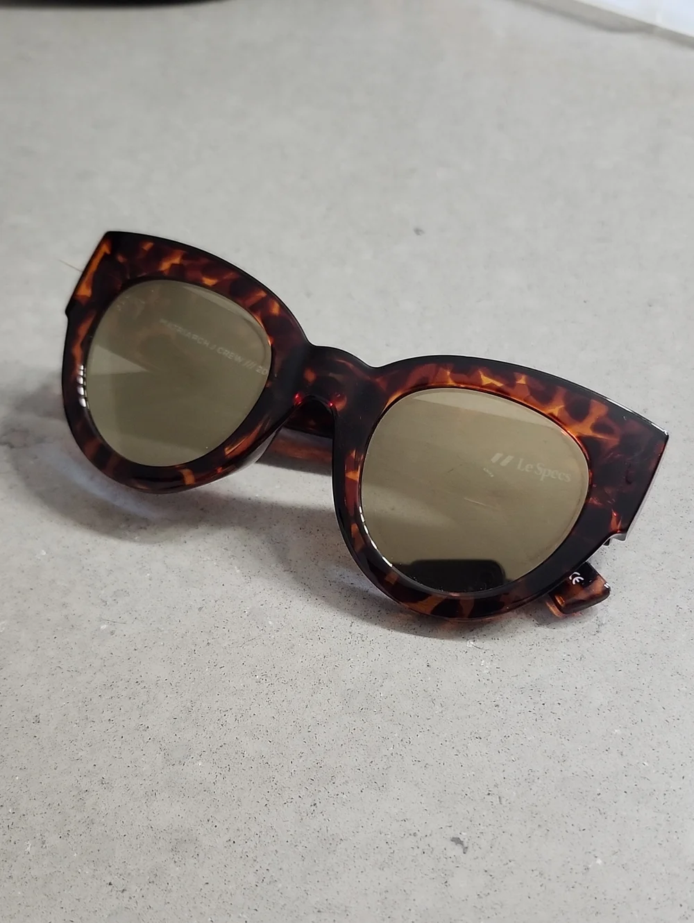 J CREW x Le Specs Matriarch Tortoise Sunglasses